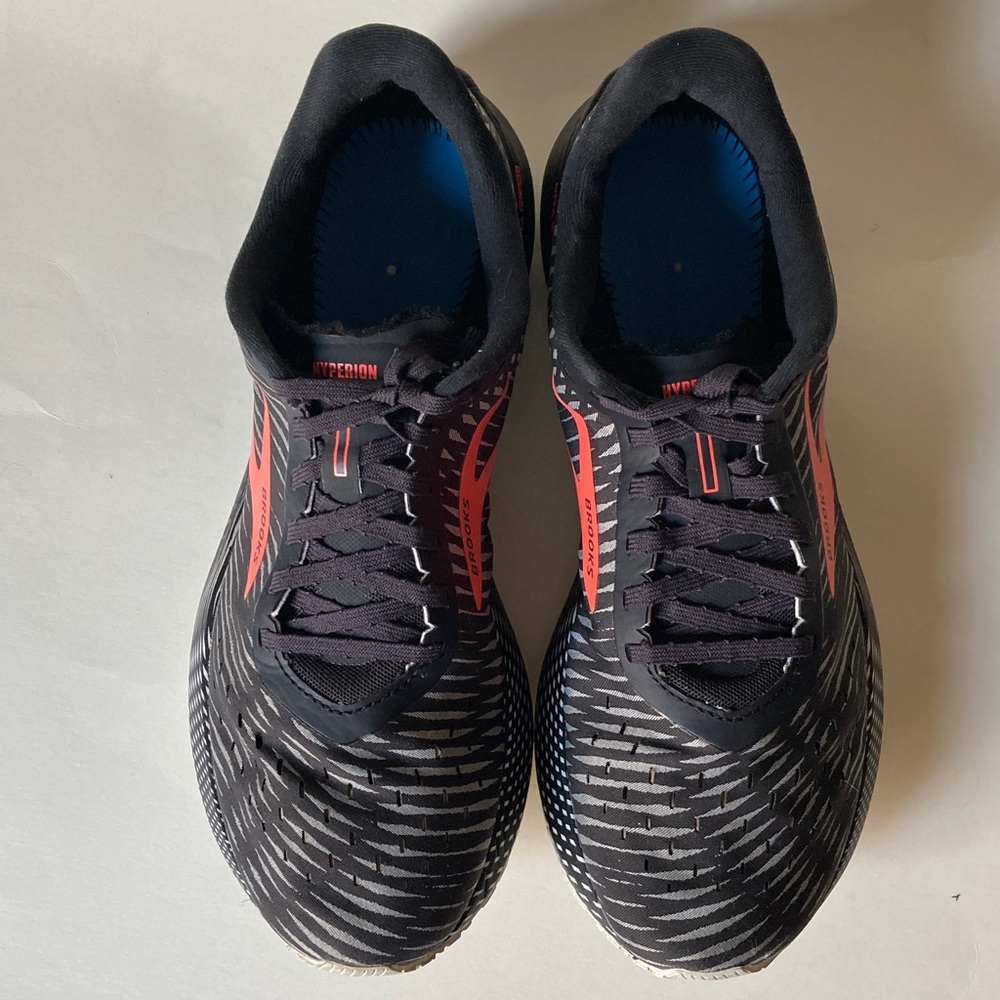 Brooks Hyperion Tempo Black Coral Purple Sneakers 11.5 No Insoles - Picture 16 of 16